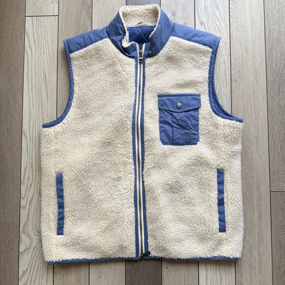 Peter Millar Cream and Blue Vest